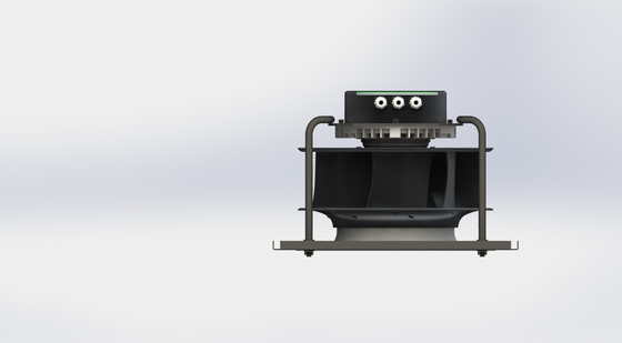 고온 저항성 60°C IP54 250mm 블레이드 EC 팬