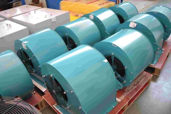 225mm 아연 도금 블레이드가있는 삼상 4 극 1160 rpm 이중 입구 원심 팬